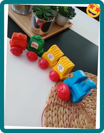 Locomotive Train PlaySkool à Tirer🌿🎁