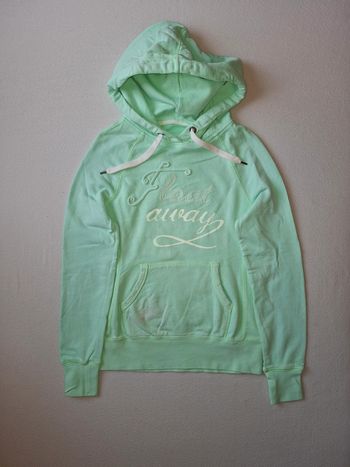 Pull / Sweat / sweatshirt à capuche menthe vert h&m 34 36 XS S