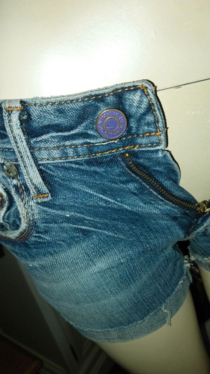 Short en jean by Le Temps des Cerises très bon état Taille 25 - photo numéro 6