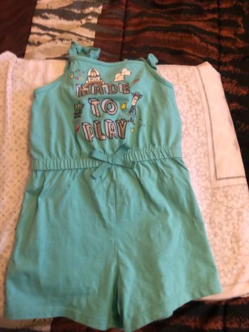 Combinaison short vert toy story 18/24 mois