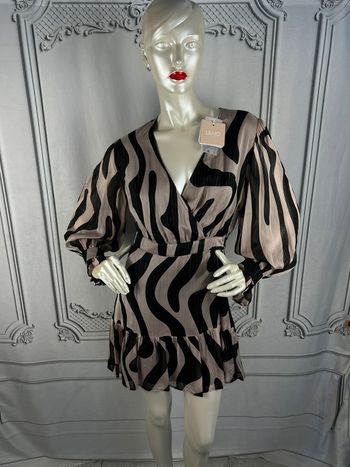 Robe beige et noir LiuJo 38 neuve