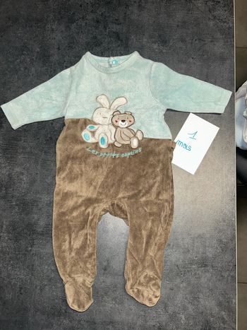 Pyjama lapin et oursons « les petits copains »
