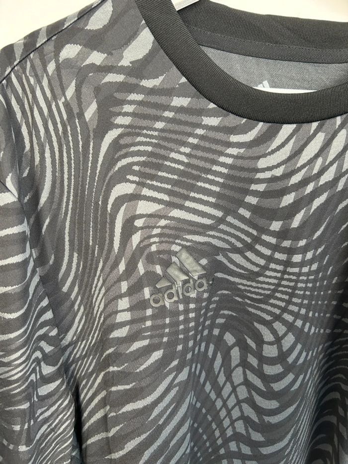Maillot Adidas Homme Noir et Gris | Taille S | Très Bon État | Training Sport | #TM52 - photo numéro 3