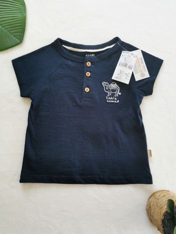 Tee-shirt dromadaire bleu marine Kiabi 9 Mois