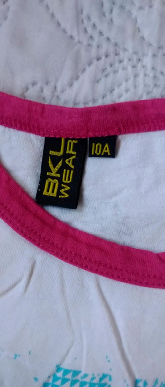 Débardeur estival thème surf blanc garçon 10 ans Bkl wear - photo numéro 8