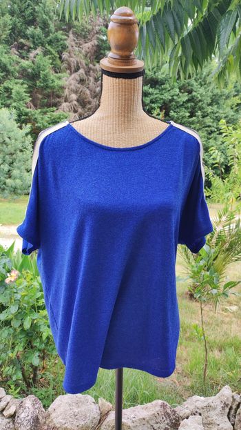 Blouse bleue