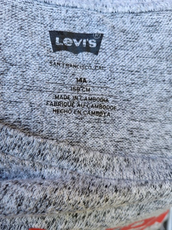 Superbe pull fin et tout doux Levi's, gris, 14 ans - photo numéro 6