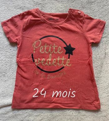 T shirt fille, 24 mois