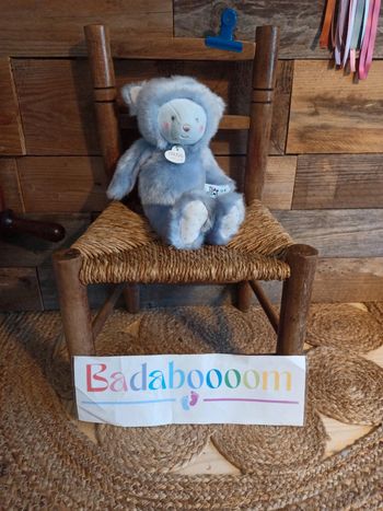Doudou ours bleu trop mimi doudou et Compagnie tbe