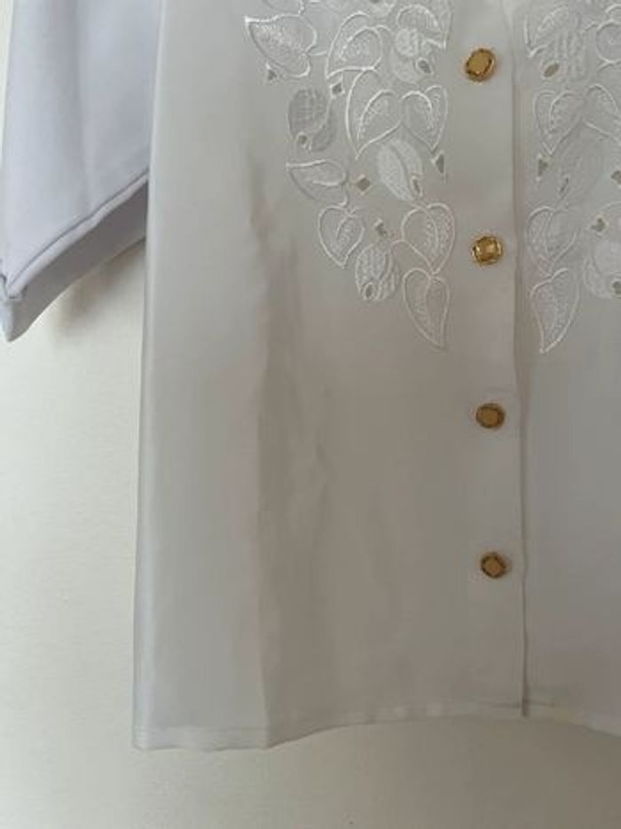 Blouse brodée Taille 34 - photo numéro 3