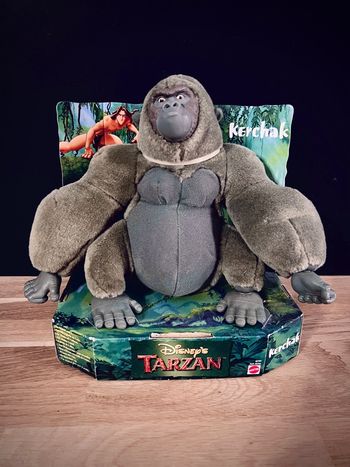 Peluche Kerchak Disney Tarzan 1999 Mattel – Neuve en boîte d’origine – Rare