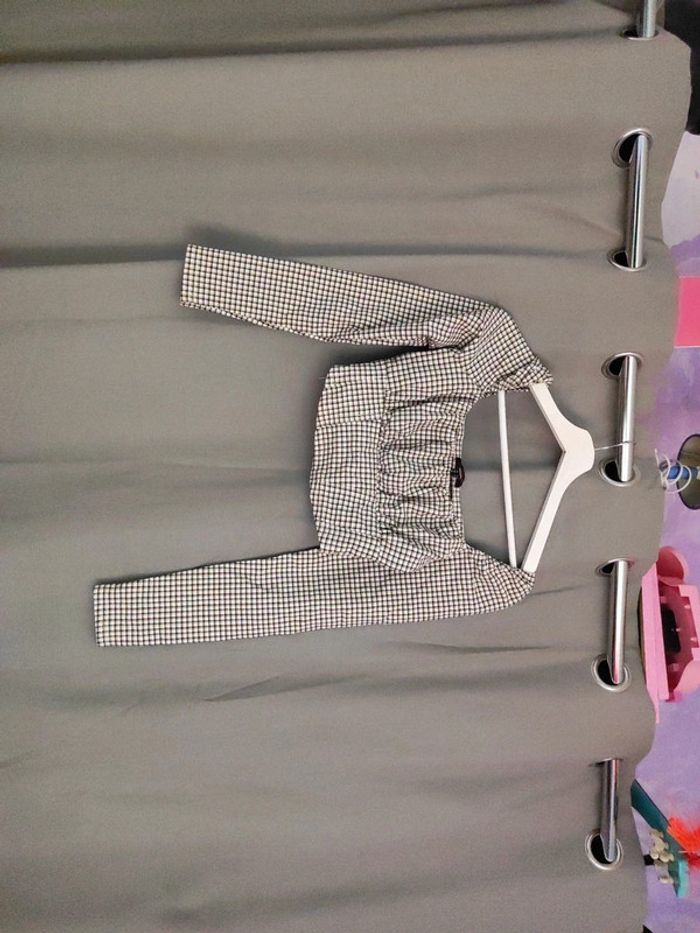 Croc top a carreaux