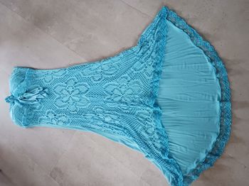 Robe bustier bleu turquoise Taille unique