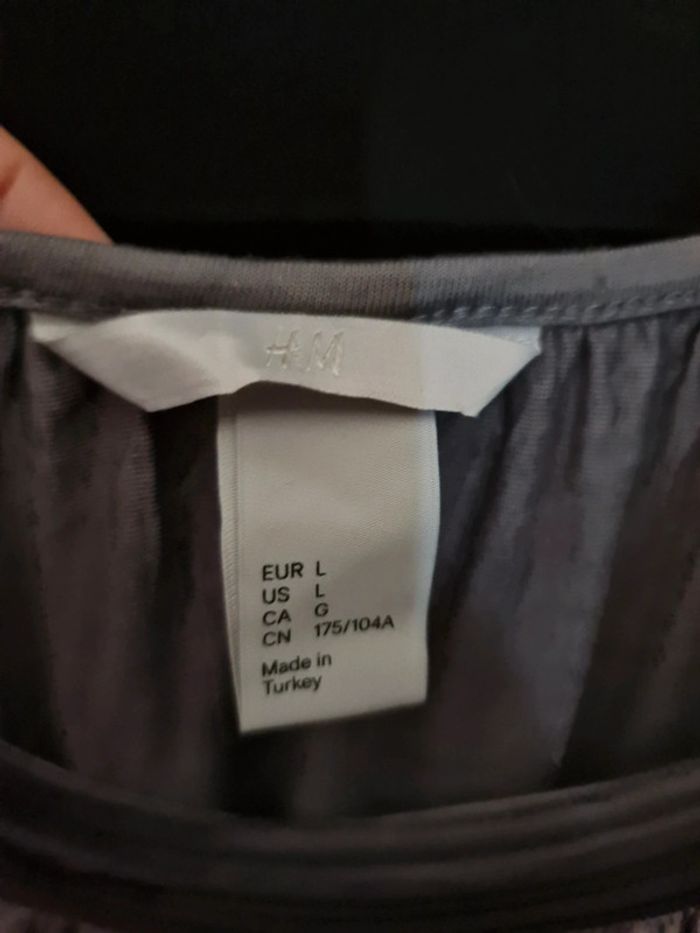 Haut gris manche 3/4 H&M - photo numéro 5