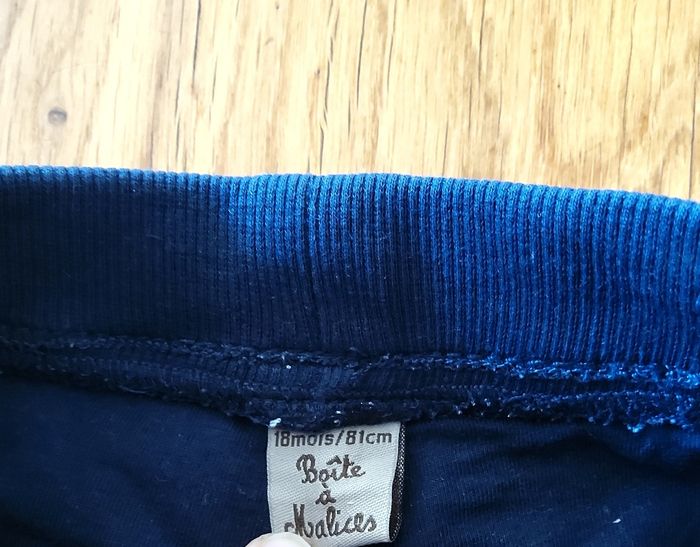 Pantalon de toile bleu marine doublé - photo numéro 3
