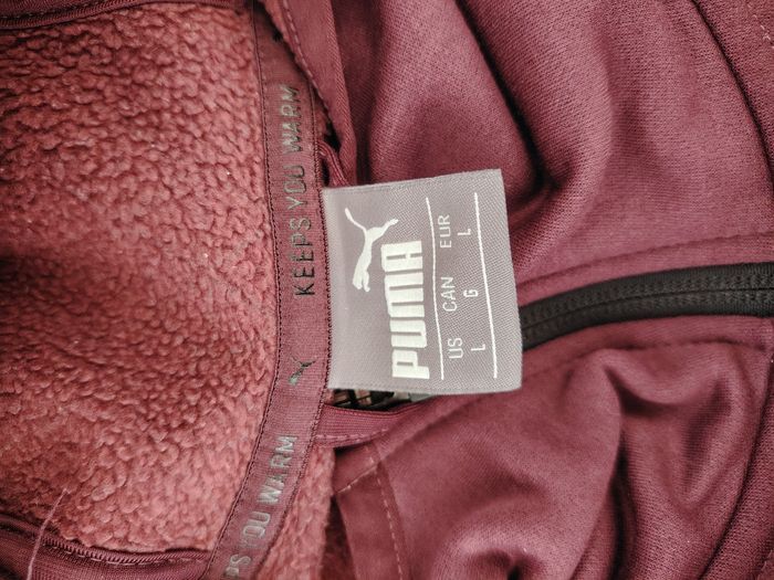 Veste à capuche Puma – Bordeaux & Noir TAILLE L - photo numéro 6