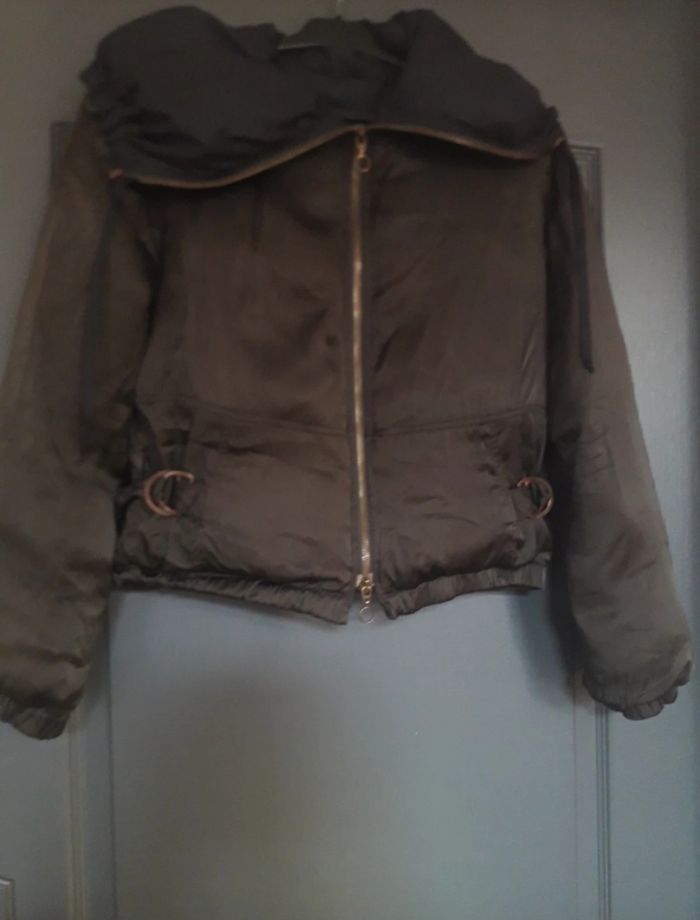 Doudoune marron brillant 38/M - Pinko