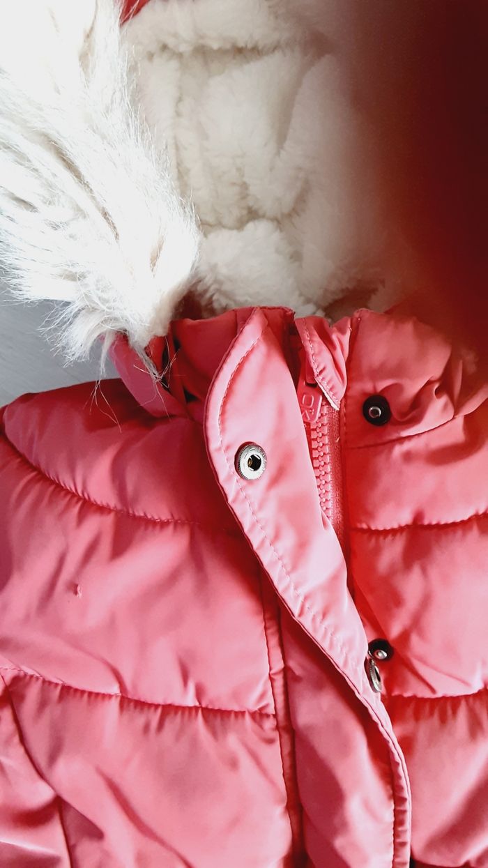 Vêtement fille manteau rose à capuche Okaïdi 3 ans - photo numéro 9