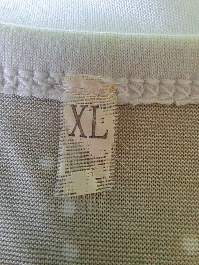 T shirt imprimé blanc et vert taille L - photo numéro 3