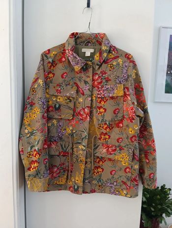 Magnifique Veste H&M fleurs multicolores taille 44