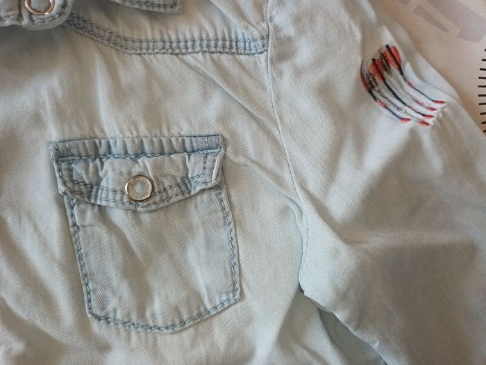 Chemise en jeans souple 👧 taille 6 ans - photo numéro 4