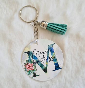 Porte clés personnalisé maîtresse