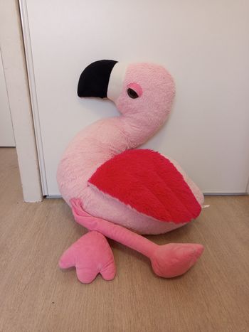 Peluche géante flamant rose