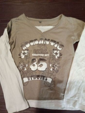 T-shirt manches longues motif