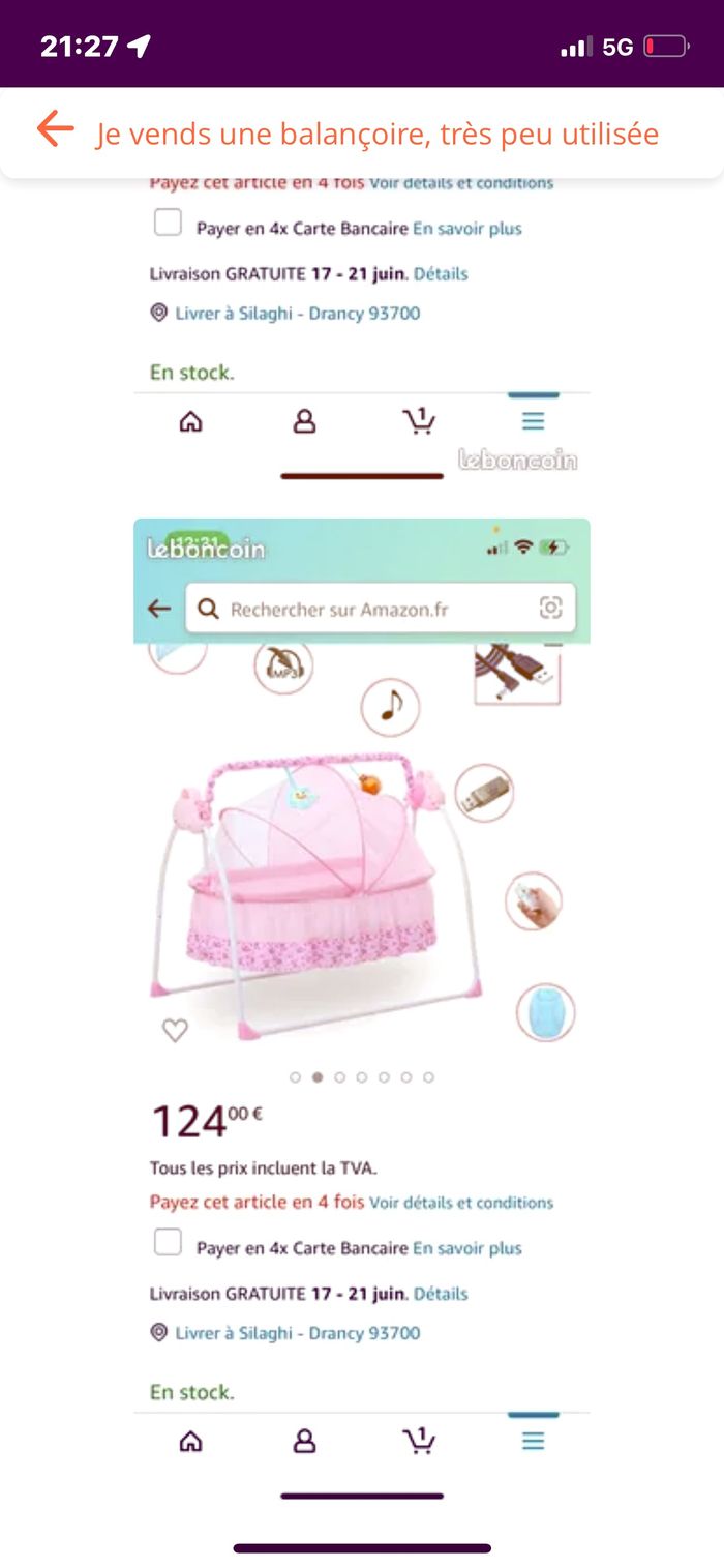 Balançoire pour bébé