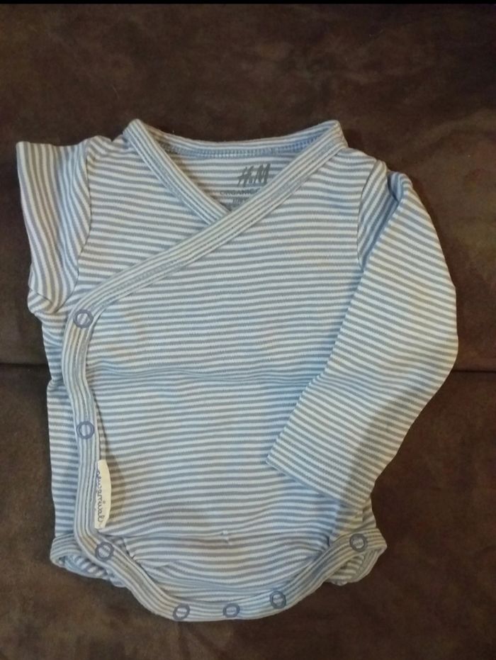 Lot de 4 bodies croisés manches longues H&M - photo numéro 5