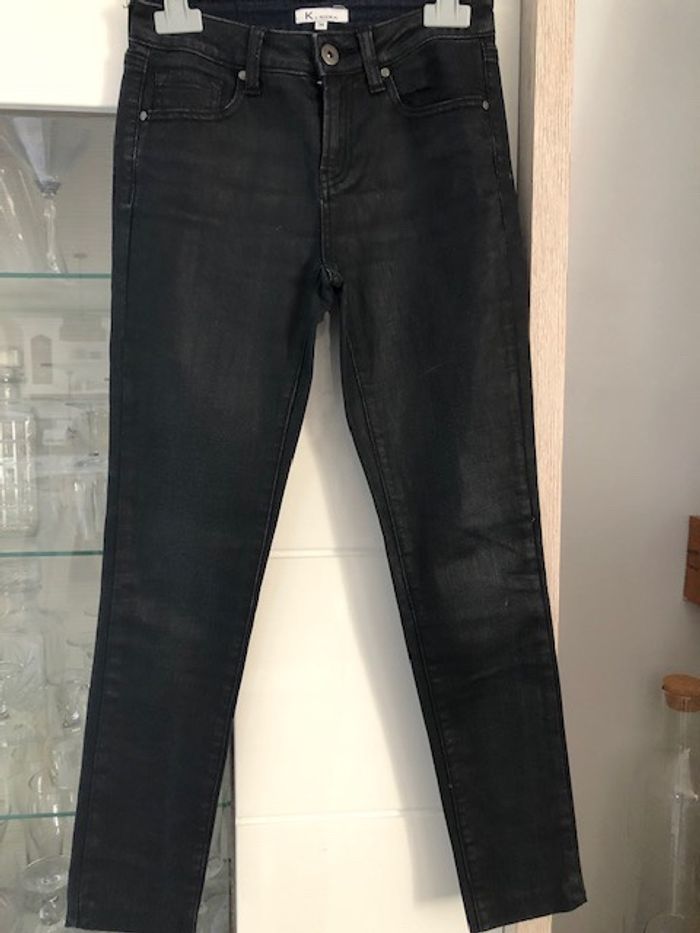 Pantalon noir brillant kookai Xs - photo numéro 9