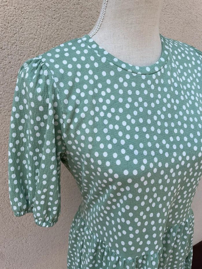 Robe à pois menthe - photo numéro 2