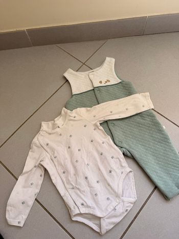 ensemble salopette + body 