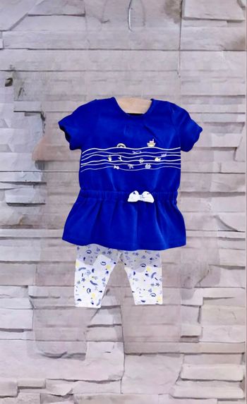 SERGENT MAJOR - NEW - ENSEMBLE 2P BÉBÉ FILLE THÈME LA CROISIÈRE FORMIDABLE 3M