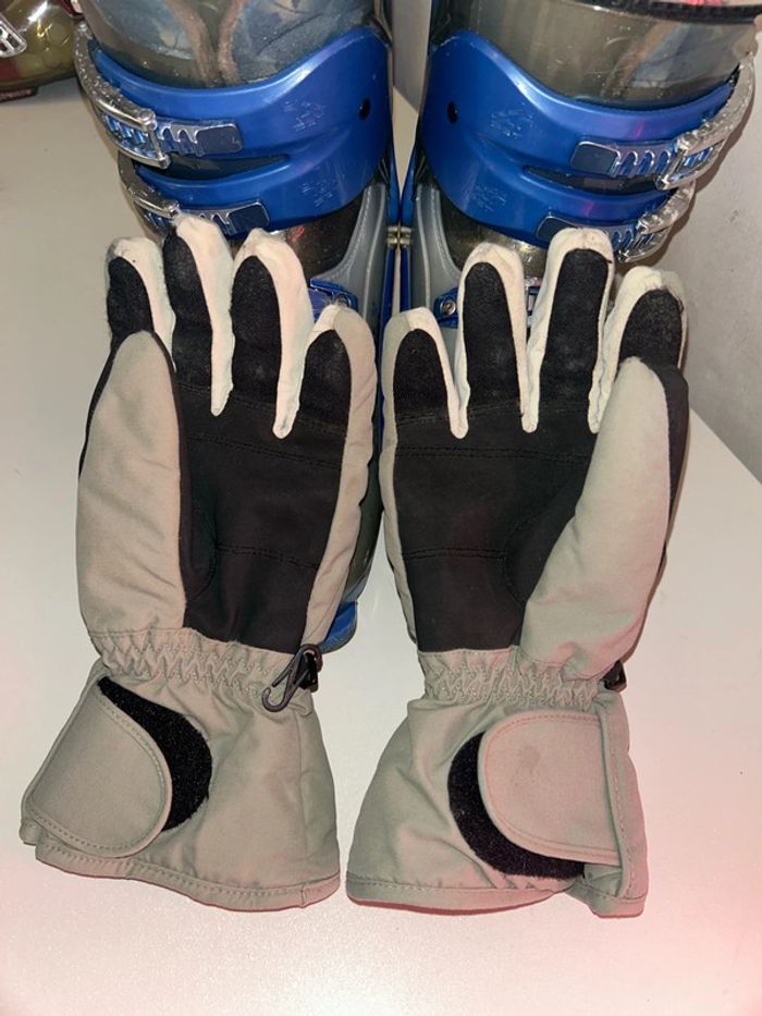 Chaussures de ski bottes de ski bleu rossignol avec paire de gant rossignol - photo numéro 18