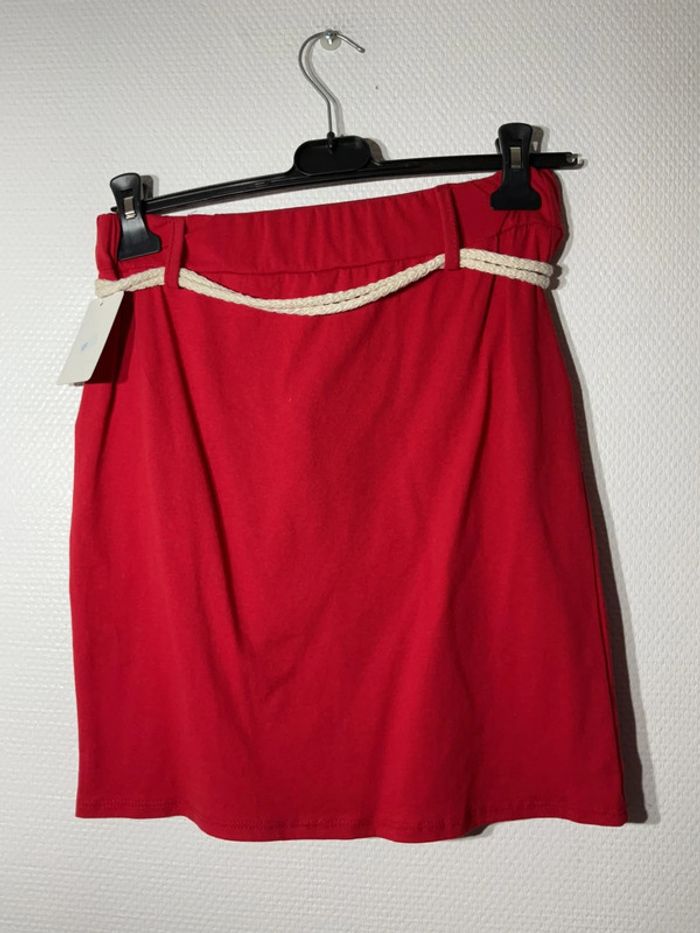 Jupe avec ceinture femme taille unique (36-42)- just me - neuve avec étiquette - photo numéro 3