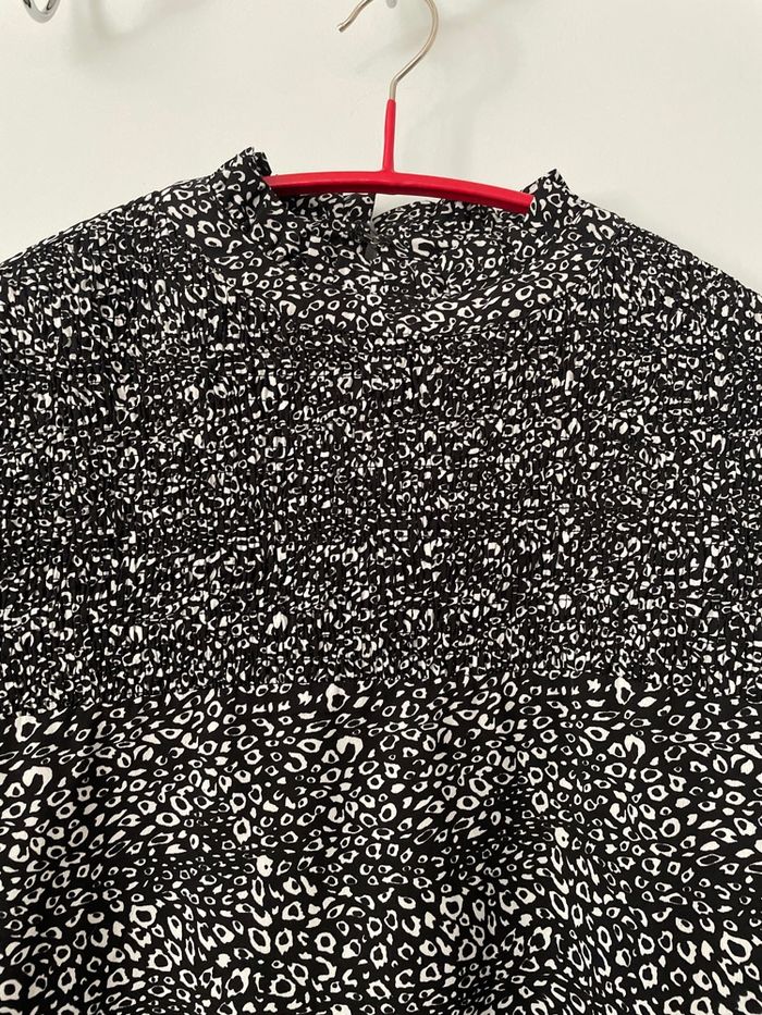 Chemisier noir et blanc femme / deeluxe - photo numéro 2