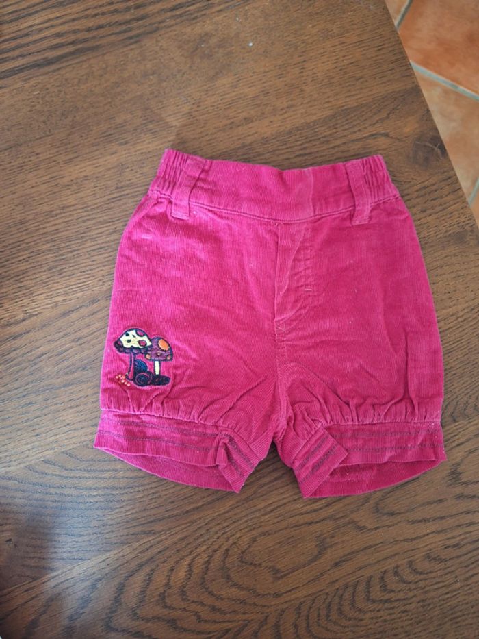 Short Velours Champignon Marese 6 Mois