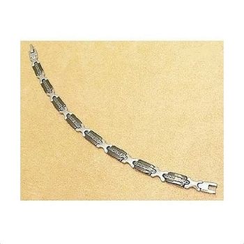 Bracelet Bicolore Homme Acier Inoxydable