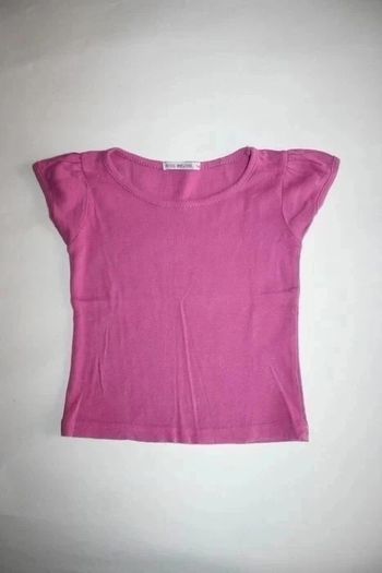 Tee shirt violet manches courtes