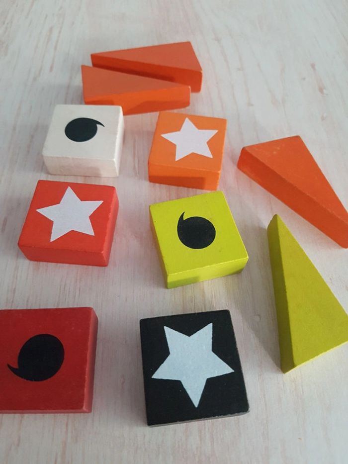 Kubix blocs de construction en bois Janod et petit train - photo numéro 7