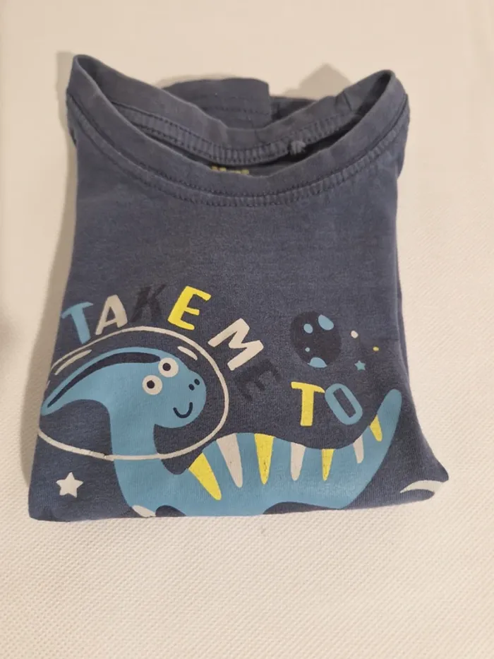 T-shirt manches longues motif dinosaure astronaute 98/104 cm 2-4 ans Lupilu - photo numéro 4