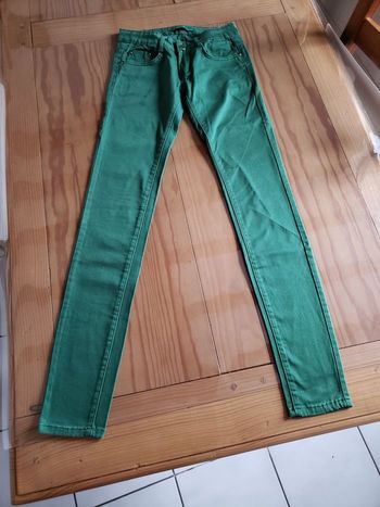 Jean droit vert Miss Bonbon