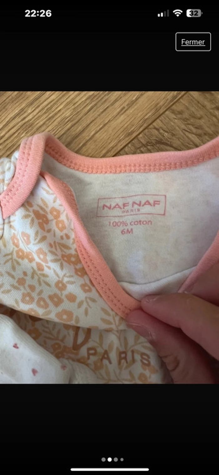 Bodies fille 6 mois petit bateau - photo numéro 2