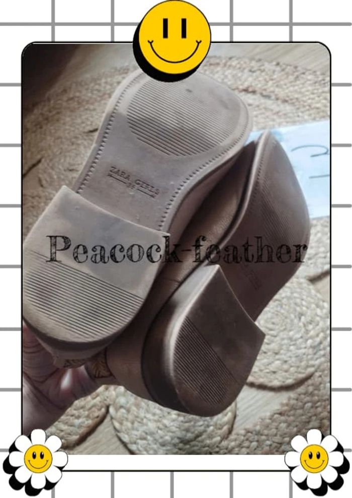Bottines beige dorées 36 zara - photo numéro 5