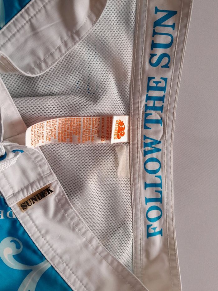 Short de bain Sundek imprimé taille 30 - photo numéro 6