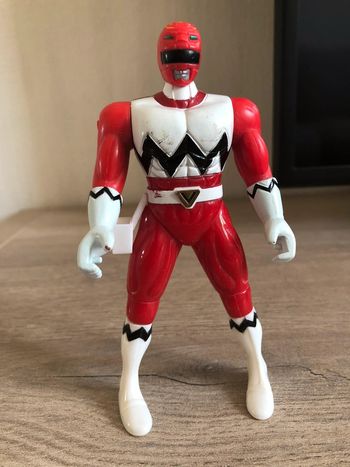 Figurine power rangers lost galaxy rouge 1998 bandai