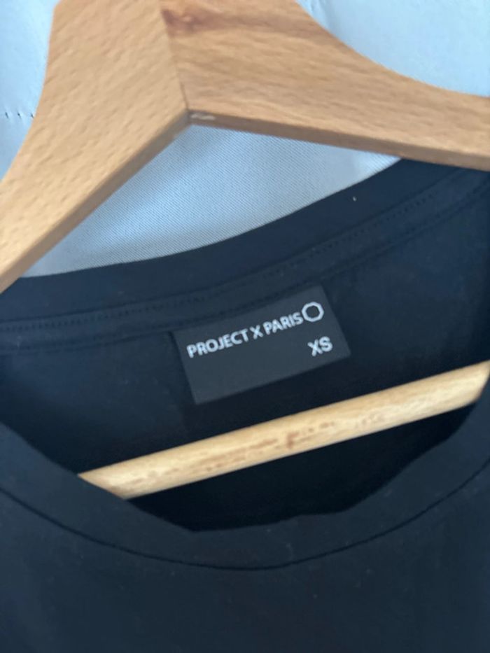 T shirt noire court femme project x paris - photo numéro 4