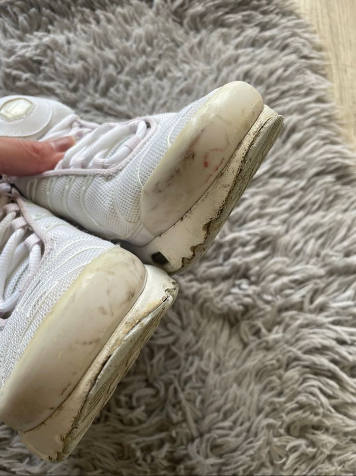 Baskets Nike tn blanches et rose clair - 36.5 - photo numéro 7