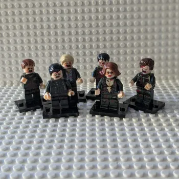 Figurines Z Nation : Lot de 6 zombies militaires  , style lego